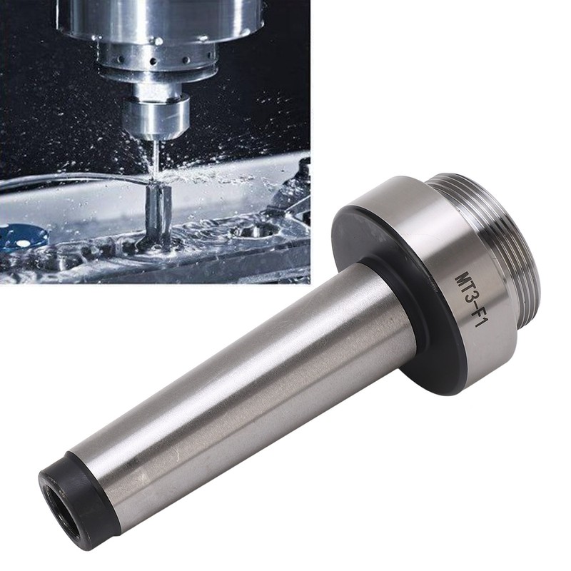 Boring Head Arbor MT3‑1‑1/2‑18UNF‑M12 High Carbon Steel Collet Connecting Rod