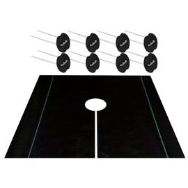 Barrier Landscape Fabric, Grass Control Mat Heavy Duty Cover, Versatile Block Gardening Mat Driveway Cloth with Easy Setup for Patio Lawn Pathway Yard