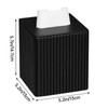 MEIBOOCH Tissue Box Cover Stylish PU Leather Square Tissue Box