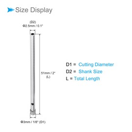 CoCud Diamond Drill Bits, 3mm Cutting Diameter, Nickel-plated Coating Diamond Core Drill Hole Saws - (Applications: for Glass Precision Drilling Bits Tools), 10-Pieces