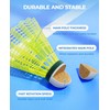 HIRALIY Badminton Birdies,Nylon Badminton Shuttlecocks with Stability Durability for Baseball