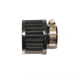 25mm Air Intake Filter 1" Inlet Dia Air Intake Cone Universal Filter Parts with Adjustable Clamp (Black)