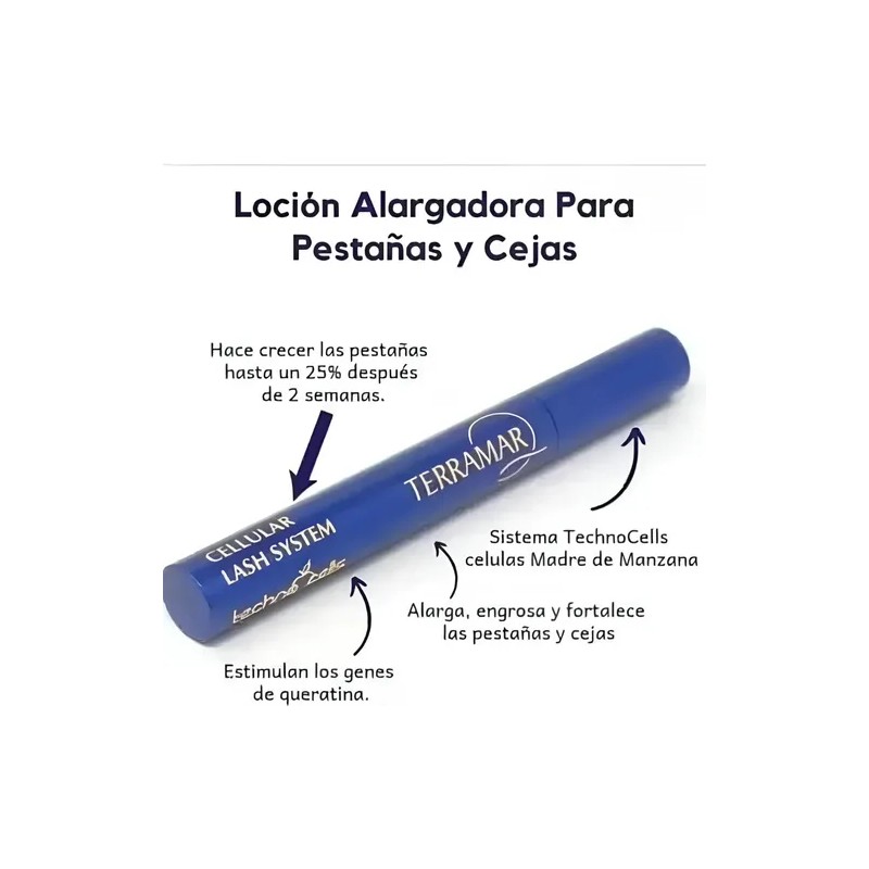 Suero Alargador De Pestañas Celullar Lash System Terramar Cellular Lash