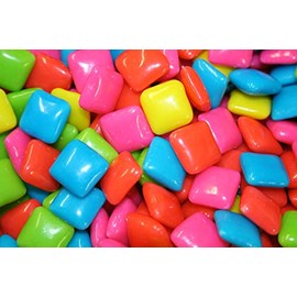 Bayside Candy Chiclets - Chewing Gum - Gumball Machine Refills - Bulk Candy (Tropical Fruit Chiclets, 5LB)