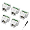XMSJSIY RJ11 CAT3 Keystone Telephone Module RJ11 Female to 4-Pin