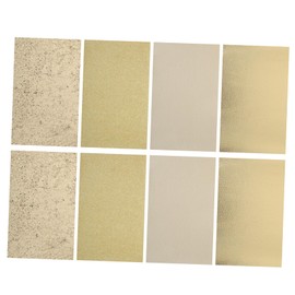 Operitacx Fashionable DIY Leather Sheets 20x33cm 8pcs Leatherette Fabric Earring Making Upholstery Fabric Roll