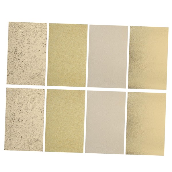 Operitacx Fashionable DIY Leather Sheets 20x33cm 8pcs Leatherette Fabric Earring