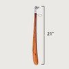FootFitter 21" Long Shoe Horn - Nickel Plated Handle, Tortoiseshell