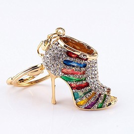 Keychain, Bling Phone Key Ring for Car Bag Decoration Charm Women Ladies Girls' Key Bling Shoe Purse Fashion