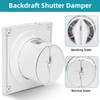 Aigostar Bathroom Fan 100 mm with Overflow Exhaust Fan Kitchen,