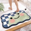 Cute Bath Mat for Bathroom, Super Soft Carpet Microfiber Shaggy