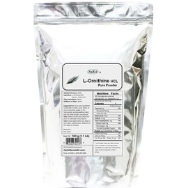 NuSci NuSci L-Ornithine Pure Powder 500g (1.1 lb, 17.6 oz) AJI