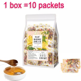Unbranded 5X Liver Tea Formula Chrysanthemum Cassia Seed Honeysuckle Detox Health Tea Bags - 1 Box =10 packets