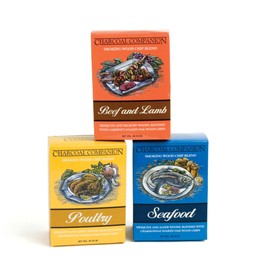 Charcoal Companion Beef, Poultry and Seafood Smoking Wood Chip Sampler Pack