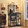YATINEY Bakers Rack with Storage, 5-Tier Coffee Bar Station with