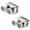 Shower Door Rollers Double Runners, Wheels Diameter 23mm, Overall Length