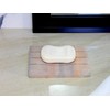 Stonkraft Rectangular Ribbed Shaped Soap Dish Made of Natural Rainbow