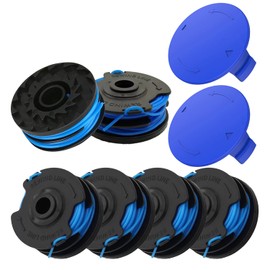 KST-120X Replacement Line Trimmer Spool for Kobalt KST 120x-06,String Trimmer 20ft 0.065'',8-Pack (6-Line Spool + 2 Cap)