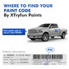 XTryfun PR4 Flame Red Touch Up Paint Compatible with Dodge,