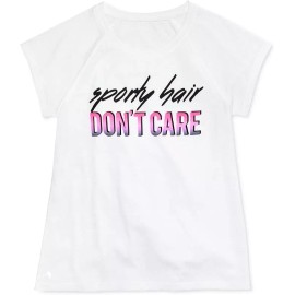 Ideology Girl Power  Graphic-Print Sporty hair don't care Tshirt white 5