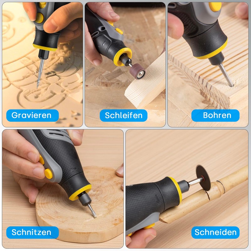 Enventor Multifunctional Tool Accessory Set, 361-Piece Universal Rotary Tool Set