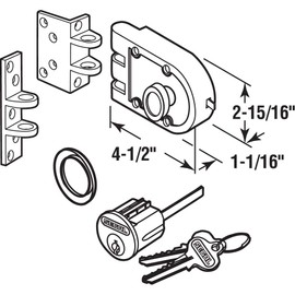 Segal SE 15361 Deadbolt – Jimmy-Proof Design Prohibits Forced Entry by Spreading of Door Frames – Solid Bronze Alloy, Brushed Brass, Angle and FLAT Strike, Single Cylinder (Single Pack)