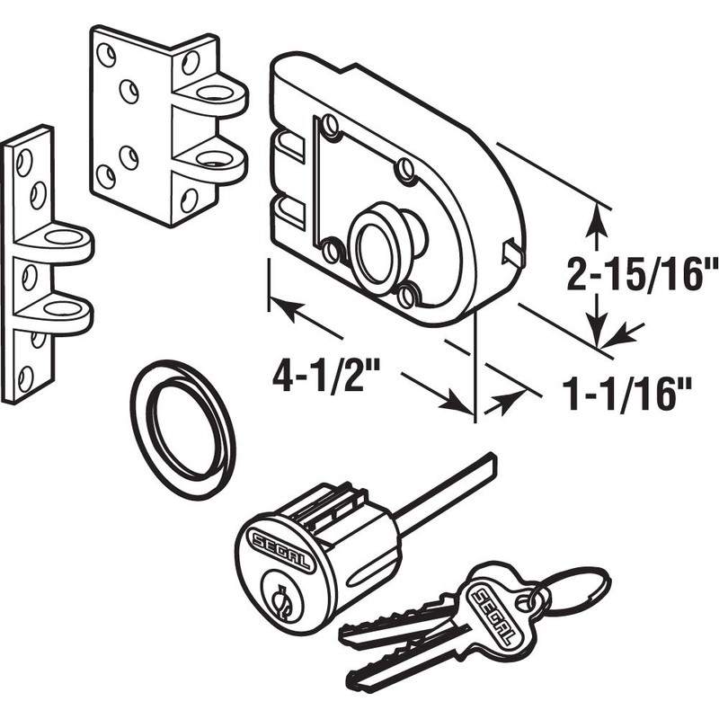 Segal SE 15361 Deadbolt – Jimmy-Proof Design Prohibits Forced Entry