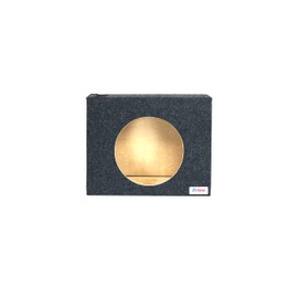 Bbox Single Vented 12 Inch Subwoofer Box - Universal Wedge Truck Enclosure - Premium Subwoofer Box Improves Audio Quality, Sound & Bass - Car Subwoofer Boxes & Enclosures with Nickel Finish Terminals