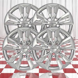 Brighter Design Set of 4 16" Bolt-on Silver Hubcaps for Hyundai Sonata 2011-2014
