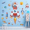decalmile Outer Space Large Rockets Wall Decals Planets Stars Solar