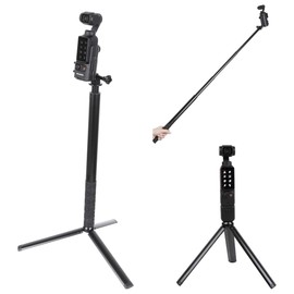 PellKing Monopod for Osmo Insta360 one X4,61/155cm Selfie Stick+Aluminium Alloy Tripod+Protective Cage Extension Adapter Frame