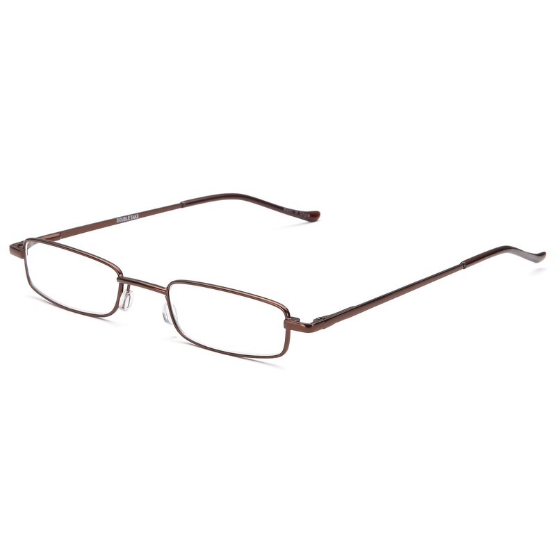 DOUBLETAKE Reading Glasses - 2 Pairs Slim Pocket Readers w