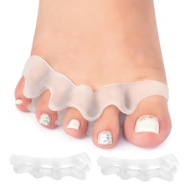 Niupiour Gel Toe Separators, 8 Pack Bunion Corrector for Women and Men, Toe Spacers for Straightening Overlapping Toe, Hammer Toe, Toe Correctors for Bunions, Relieve Toe Pain