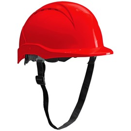ACE ACE Patera Bauhelm - Robuster Schutzhelm fr BAU & Industrie - EN 397 - mit Einstellbarer Belftung - Rot