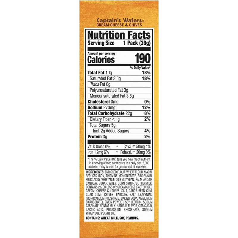 Lance Sandwich Crackers, Captain's Wafers, Variety Pack, 10 Individual Packs,