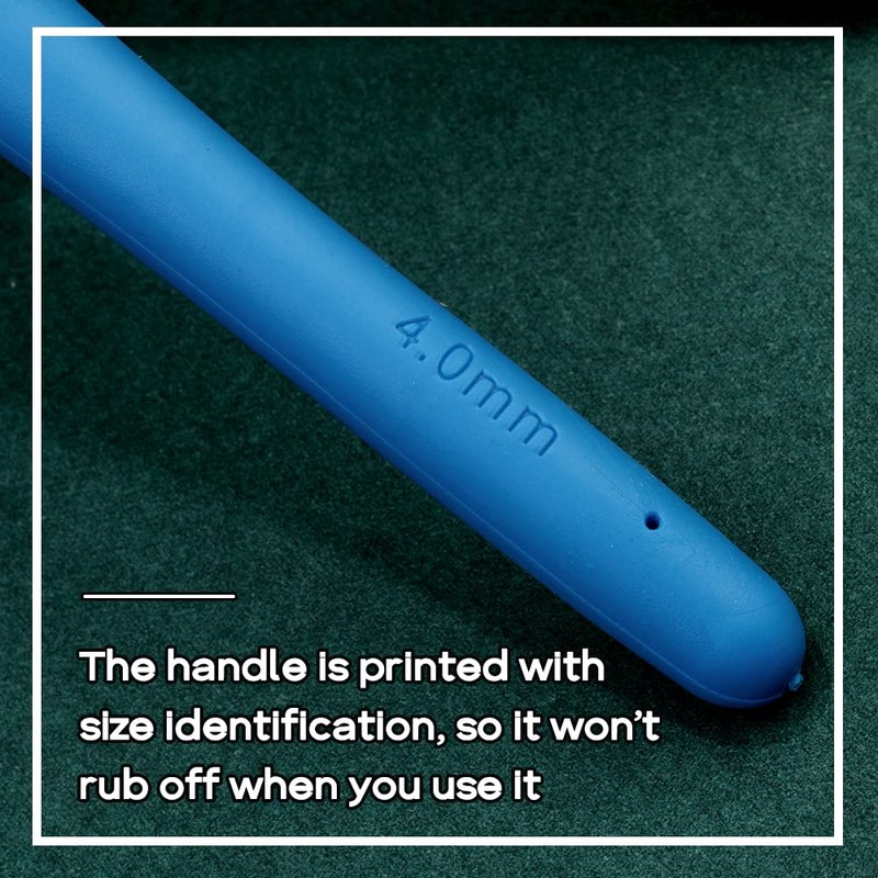 Extra Long Crochet Hooks, Aluminum Crochet Hook with Ergonomic Grip