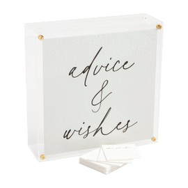 Mud Pie Acrylic Letter Box; 10" X 10"