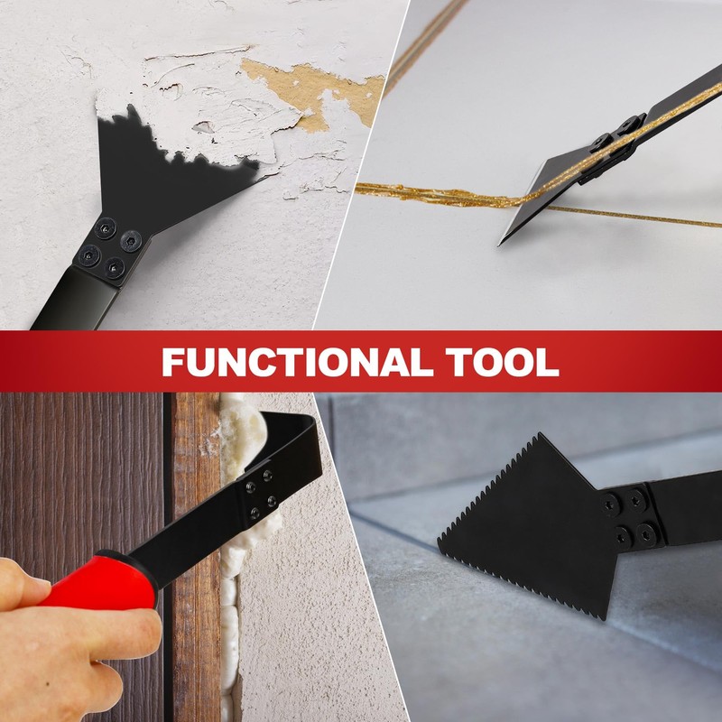 1 Caulk Remover Tool Set ​with 5-piece Blades - 8.7