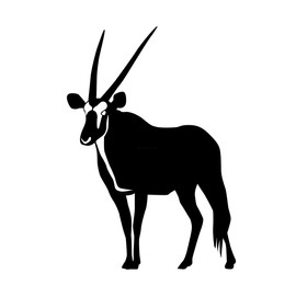 Gemsbok Decal African Game Decal Gemsbok Decal for Wood 1230 by Waterfowldecals