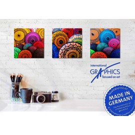 International Graphics Vitamines II Poster with HILLERT Peter Design 30 x 30 cm Direct Print on Acrylic