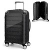Yotako Zippered Clear PVC Suitcase Cover Protectors 20 Inch Luggage