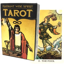 Tarot Cards, 78 Cards, Weighted Edition, Miniature Tarot Divination [Radiant Wise Spirit, Tarot Mini] Japanese Manual Included (English Language Not Guaranteed)