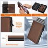 dwnkove Mens Wallet Credit Card Holder, Minimalist Wallet for Men,