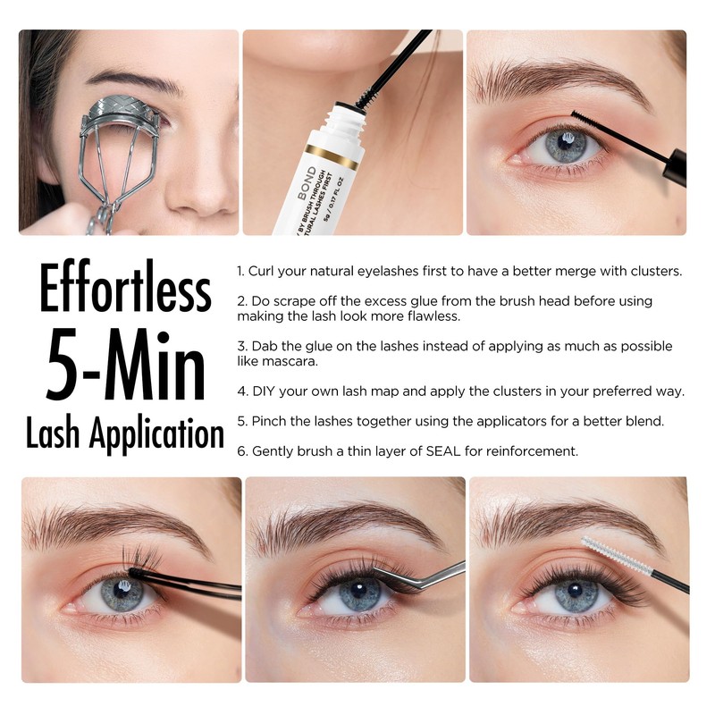 BEYELIAN Lash Clusters 72 Pcs D+ Curl 10-16mm Individual Cluster