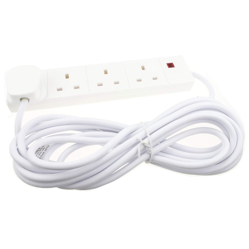 kenable 4 Gang Way UK 13A Trailing Socket Mains Power