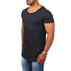 Young & Rich 1702 Men's Plain T-Shirt with Deep Crew