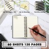 Jutom 4 Pcs Small Spiral Notebooks Memo Pads 3x5 Bulk