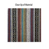 Universal Baja Inca Saddle Mexican Blanket Low Back and Rear