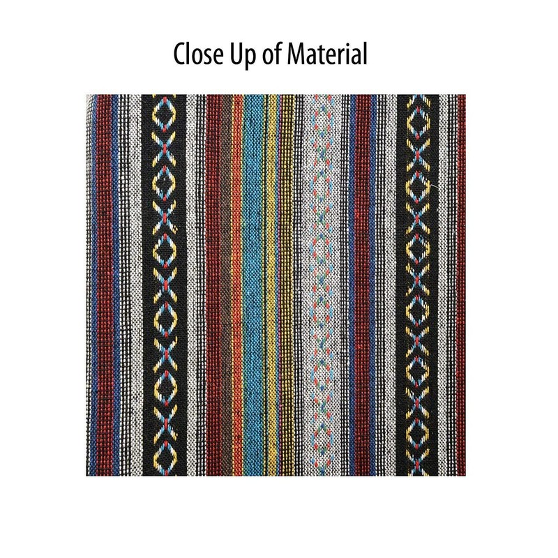 Universal Baja Inca Saddle Mexican Blanket Low Back and Rear