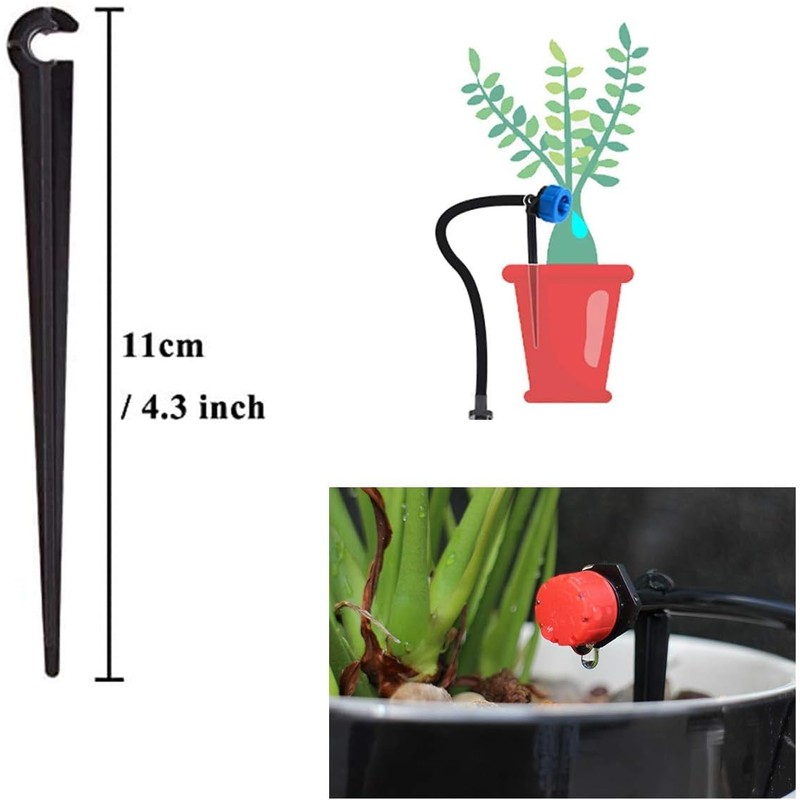 UCLEVER Pack of 200 Micro Drip Pipe Holders for 4/7